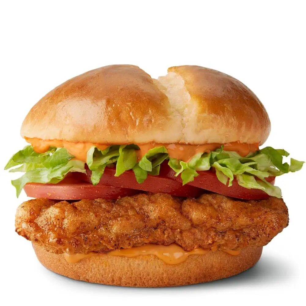 McDonald’s Spicy Deluxe McCrispy™ Price, Nutrition, Allergen